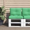 vidaXL Pallet Cushion Green 100% polyester Water-resistant materials