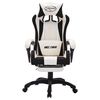 vidaXL Racing Chair Black and White