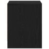 vidaXL Bedside Cabinet 2 pcs Black Oak 17.72 x 13.39 x 17.52 in