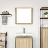 vidaXL Bathroom Wall Cabinet Sonoma oak Engineered wood, steel Medium