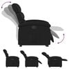 vidaXL Stand Up Recliner Chair Black Faux leather, metal, plywood Medium