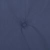 vidaXL Highback Chair Cushion Set of 6 Navy Blue 100% Polyester