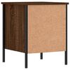 vidaXL Bedside Cabinet Brown Oak Engineered wood, iron