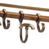 vidaXL Luggage Rack with Coat Hangers Wall Mounted Aluminum