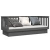 vidaXL Day Bed Gray Solid pine wood Twin