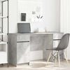 vidaXL Desk with Drawer Concrete grey 140 x 49 x 76 cm Engineered wood