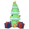 vidaXL Inflatable Christmas Tree Colorful