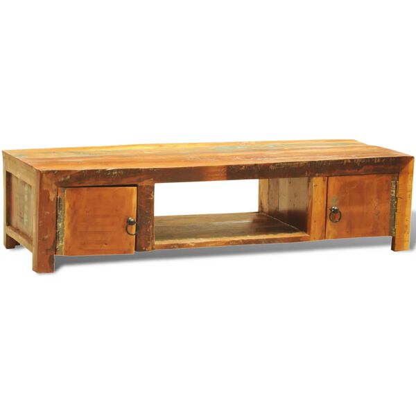 vidaXL TV Stand Multicolor Reclaimed solid wood Medium TV Stand