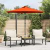 vidaXL Garden Parasol Terracotta Polyester Large Collapsible