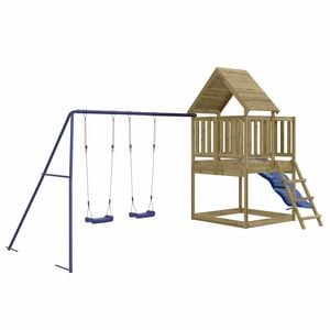 vidaXL Outdoor Playset Pine, Blue