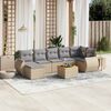 vidaXL Garden Sofa Set Beige, Light Gray