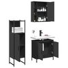 vidaXL Bathroom Cabinet Set Black