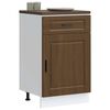 vidaXL Kitchen Base Cabinet Brown oak Engineered wood Medium