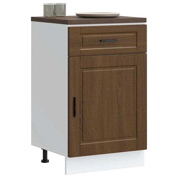 vidaXL Kitchen Base Cabinet Brown oak Engineered wood Medium