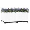 vidaXL Raised Bed White Polypropylene Medium Sturdy Raised Bed