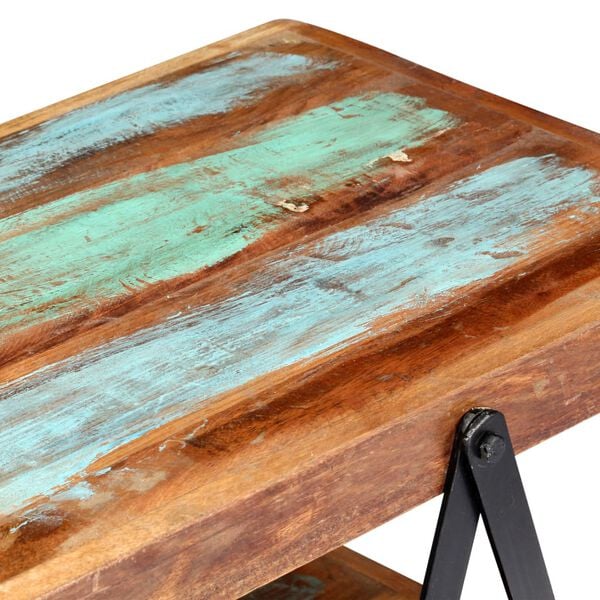 vidaXL TV Cabinet Various wood tones Reclaimed Wood, Powder-Coated Iron