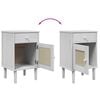 vidaXL Bedside Cabinet White