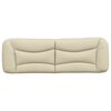 vidaXL Headboard Cushion Cream 100% Polyester 63 x 5.9 x 18.9 in