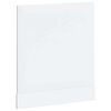 vidaXL Dishwasher Panel High gloss white Engineered wood Standard