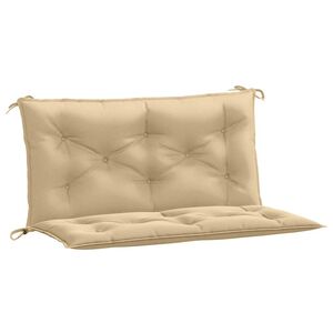 vidaXL Garden Bench Cushion Melange beige 100% polyester 39.4 x 19.7 in