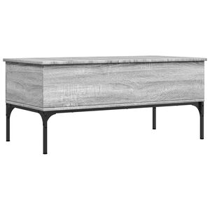 vidaXL Coffee Table Grey Sonoma Engineered wood 39.4 x 19.7 x 17.7 in