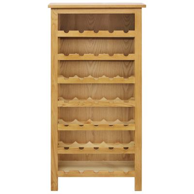 vidaXL Wine Cabinet 22"x12.6"x43.3" Solid Oak Wood