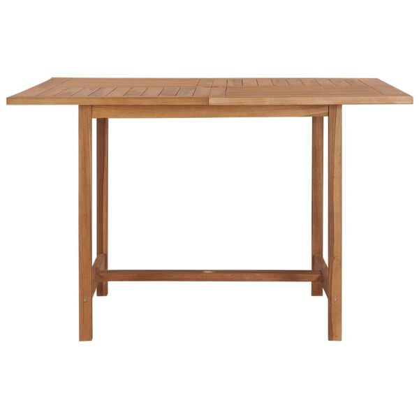vidaXL Dining Table Warm golden brown Solid teak wood 47.2x47.2 in