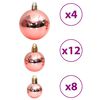 vidaXL Christmas Bauble Set of 100 Pink and Rose Polystyrene (PS)