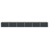 vidaXL Planter Anthracite 188.98 x 31.50 x 17.72 in Steel