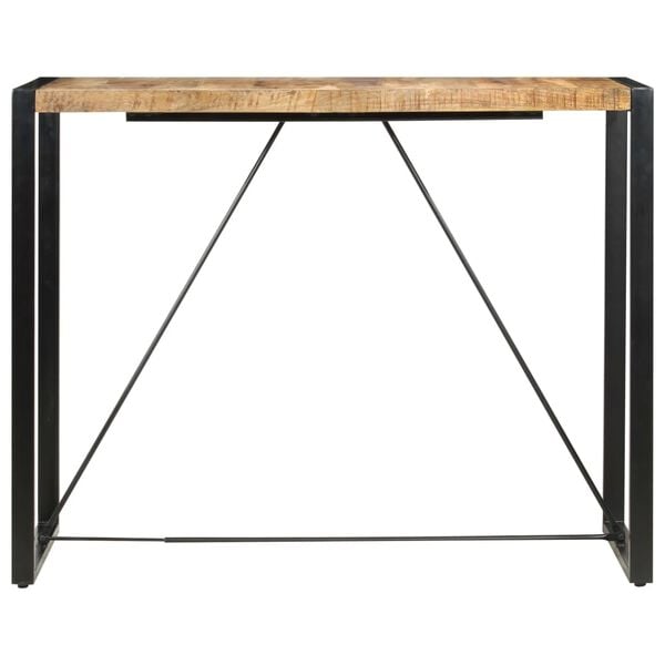 vidaXL Bar Table Mango Wood Solid Mango Wood, Steel Large Industrial