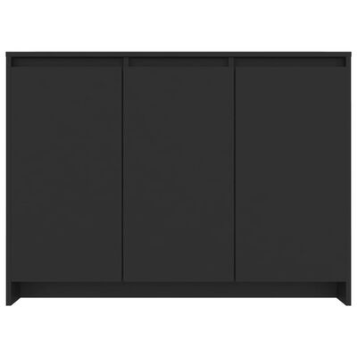 vidaXL Sideboard Black 40.2"x13"x29.5" Engineered Wood