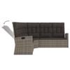vidaXL Garden Lounge Set Grey PE Rattan Large GARDEN LOUNGE SET Other