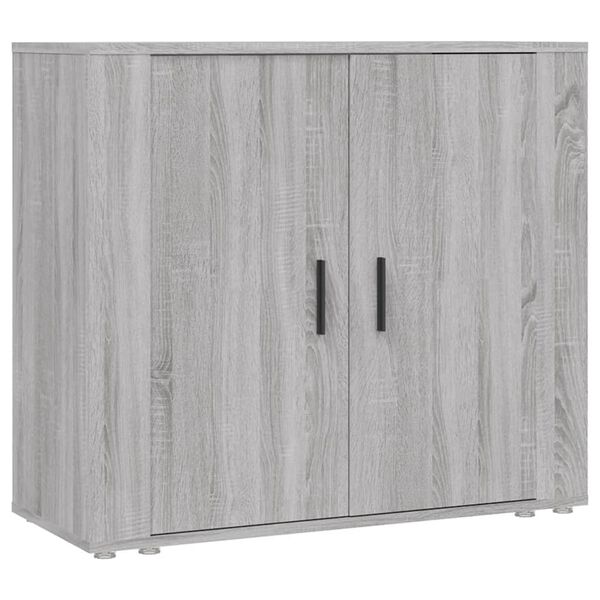 vidaXL Sideboard Grey Sonoma Engineered Wood Medium Cabinet
