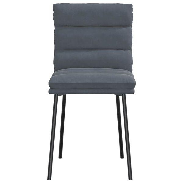 vidaXL Dining Chair Set of 6 Dark Gray