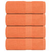 vidaXL Guest Towel Set of 4 Orange 100% cotton 11.8x19.7 in