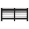 vidaXL Radiator Cover Black 67.7"x7.5"x32.1" MDF