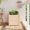vidaXL Garden Planter Natural Wood Solid Pine Wood 19.7 in