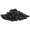 vidaXL Polished Pebble Black Polished pebbles Small Decorative Inlays