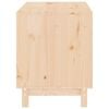 vidaXL Dog House Natural Wood Solid Pine Wood Medium Durable Dog House