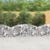 vidaXL Gabion Basket Silver Galvanized iron Medium Durable