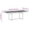 vidaXL 7 Piece Patio Dining Set Solid Wood Acacia and Textilene
