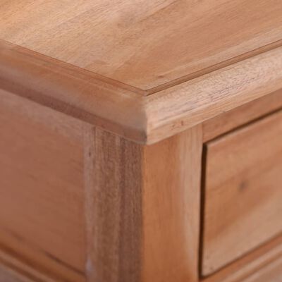 vidaXL Bedside Table 13.8"x11.8"x23.6" Solid Mahogany Wood