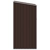 vidaXL Garden Shed Brown Galvanized Steel Medium Garden Shed
