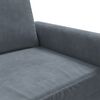 vidaXL 2-seater Sofa Dark grey Velvet (100% polyester), metal, textilene