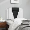 vidaXL Headboard Cushion White and Black Faux Leather Medium Detachable