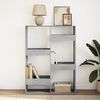 vidaXL Bookcase Concrete Grey Engineered Wood Medium Bookcase