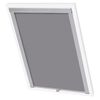 vidaXL Blackout Roller Blind Grey Blackout fabric, Aluminum