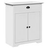 vidaXL Bathroom Furniture Set White Solid pinewood and engineered wood