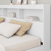 vidaXL Storage Headboard with Shelf White 78.74 in Engineered Wood