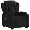 vidaXL Electric Stand Up Massage Recliner Chair Black Fabric